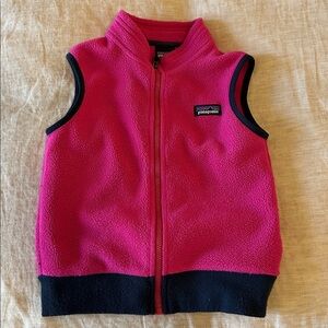Patagonia Vibrant Pink Sleeveless Fleece vest
